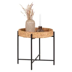 Stolik pomocniczy Naro 50cm naturalny  hiacynt