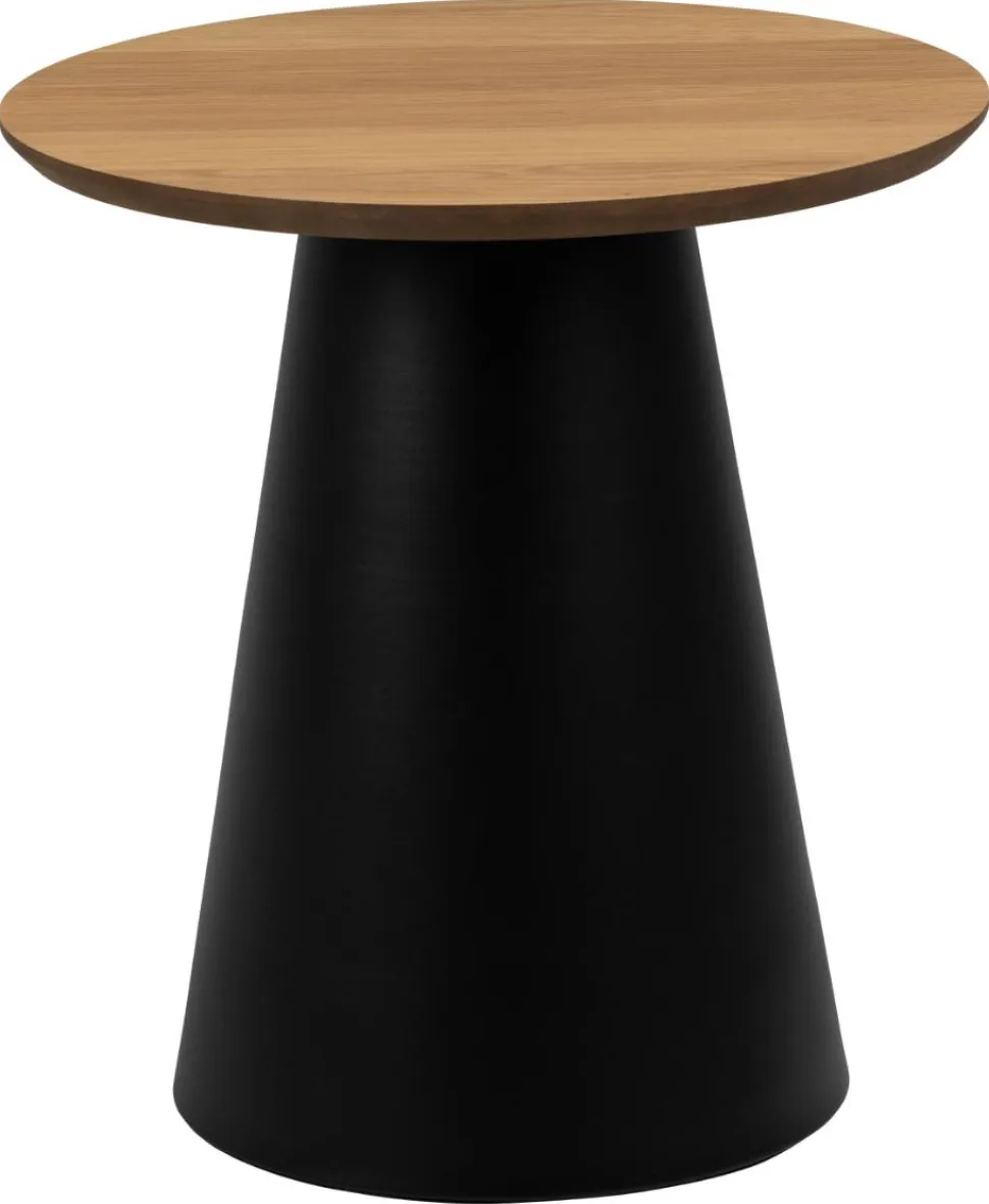 Stolik Soli 45cm dąb/czarny