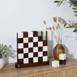 Szachownica Twis 27x28 cm paulownia