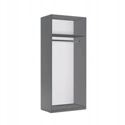 Szafa 2 drzwiowa Della szara