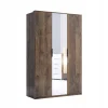 Szafa Anciano 3 drzwi z lustrem brązowa