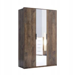 Szafa Anciano 3 drzwi z lustrem brązowa