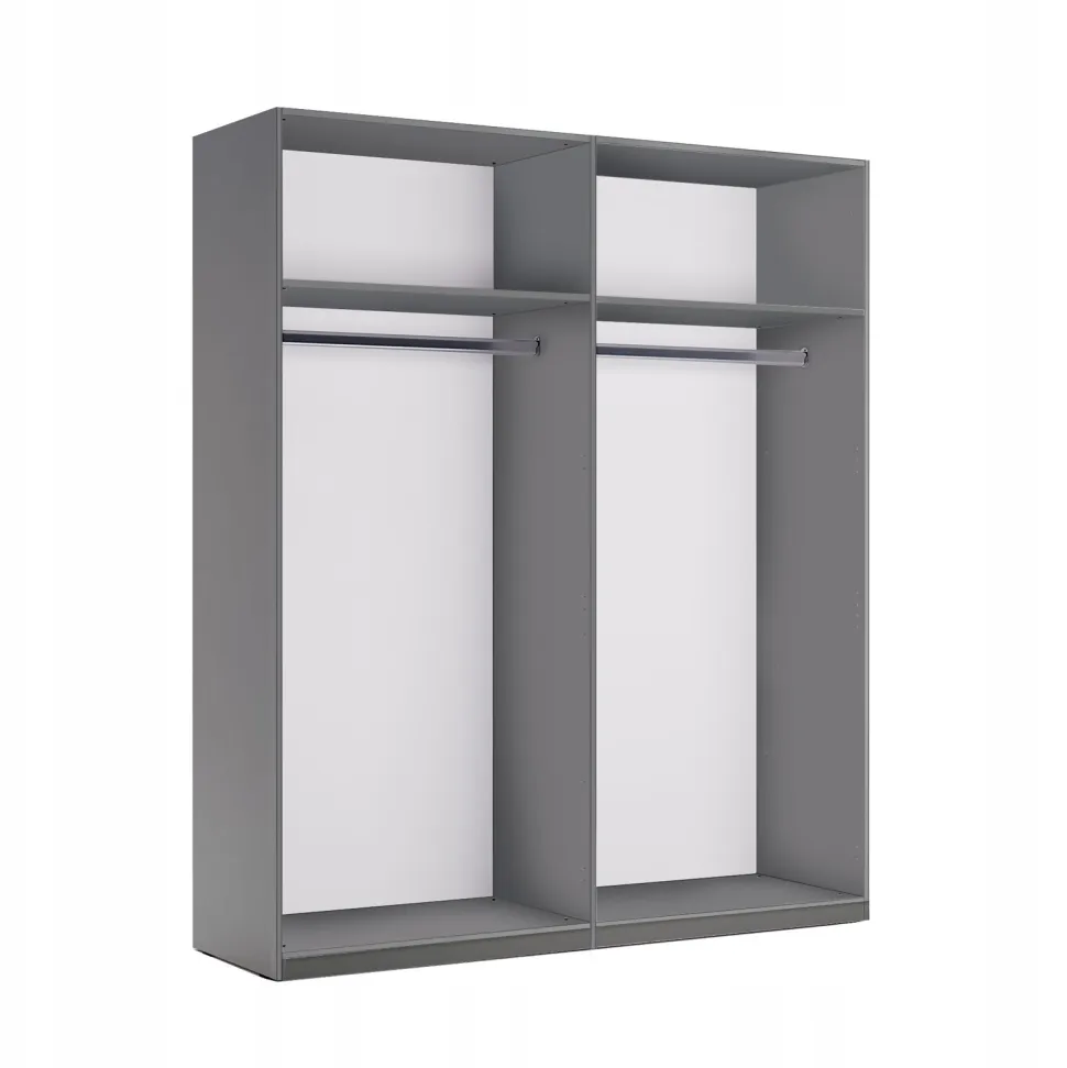 Szafa Della szara z lustrem