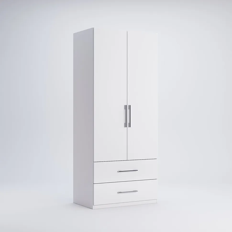 Szafa Flory z szufladami biały połysk