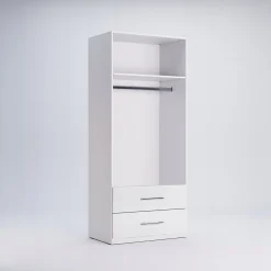 Szafa Flory z szufladami biały połysk