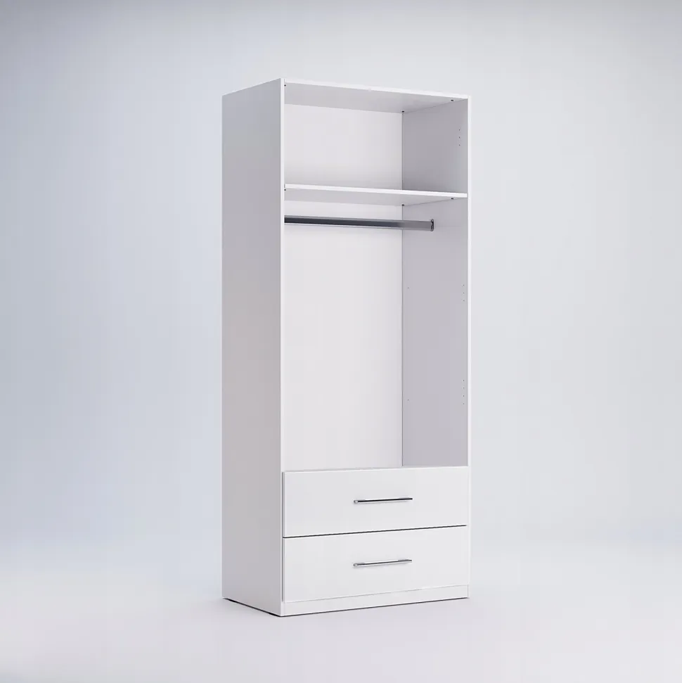 Szafa Flory z szufladami biały połysk