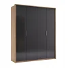 Szafa Lana 4 drzwiowa dąb/szary