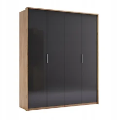 Szafa Lana 4 drzwiowa dąb/szary