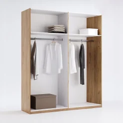 Szafa Lana 4 drzwiowa dąb/szary