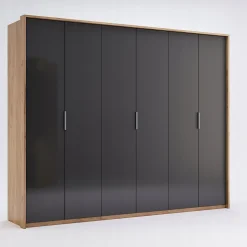 Szafa Lana 6 drzwiowa dąb/szary