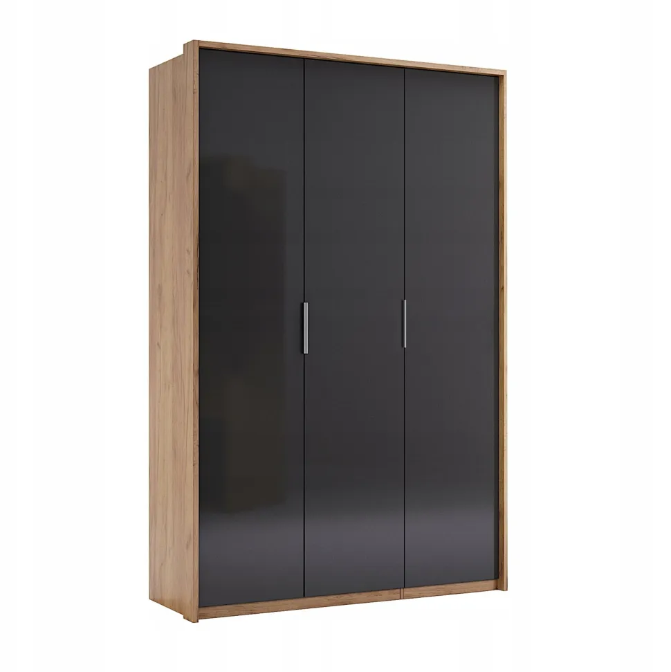Szafa Lana 3 drzwiowa dąb/szary