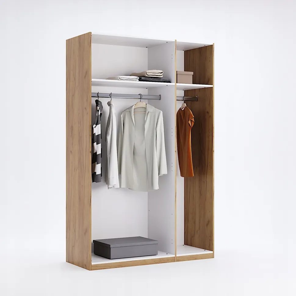 Szafa Lana 3 drzwiowa dąb/szary