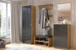 Szafa Lana 60cm dąb/szary