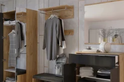 Szafa Lana 60cm dąb/szary