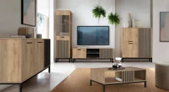 Szafa Markle dąb craft/czarny