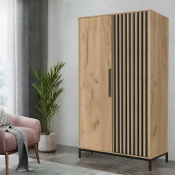 Szafa Markle dąb craft/czarny