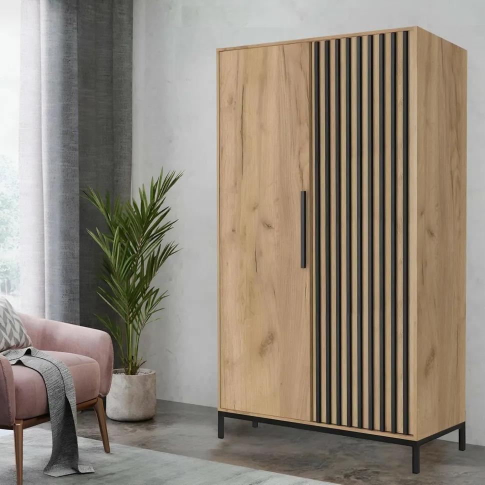 Szafa Markle dąb craft/czarny