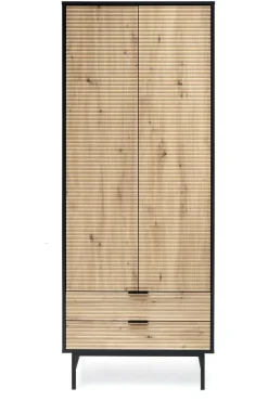 Szafa Nihala dąb artisan/ czarna