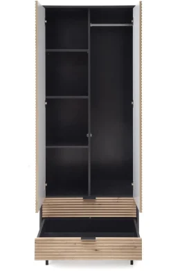 Szafa Nihala dąb artisan/ czarna