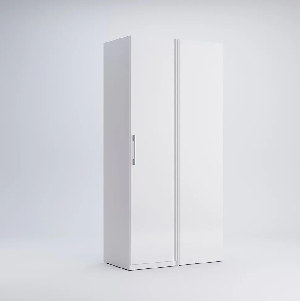 Szafa przesuwna Flory narożna biała połysk