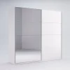 Szafa przesuwna Flory z lustrem 200 cm biały połysk