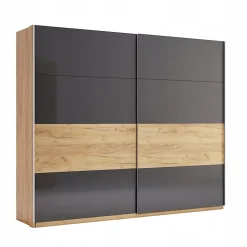 Szafa przesuwna Matle 250cm dąb/szary