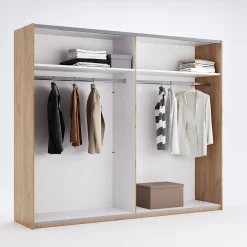 Szafa przesuwna Matle 250cm dąb/szary