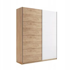 Szafa przesuwna Tissa 150cm II dąb craft/biały połysk