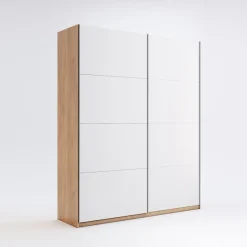 Szafa przesuwna Tissa 150cm I dąb craft/biały połysk