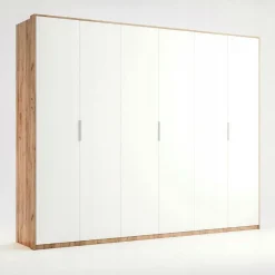 Szafa Tissa 275 cm dąb craft/biały połysk