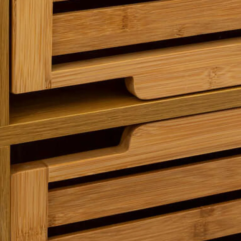 Szafka łazienkowa wysoka Sicela bambusowa