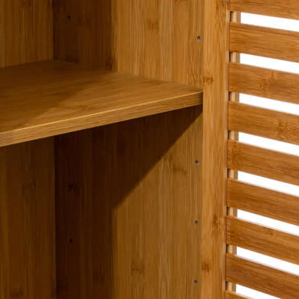 Szafka łazienkowa wysoka Sicela bambusowa