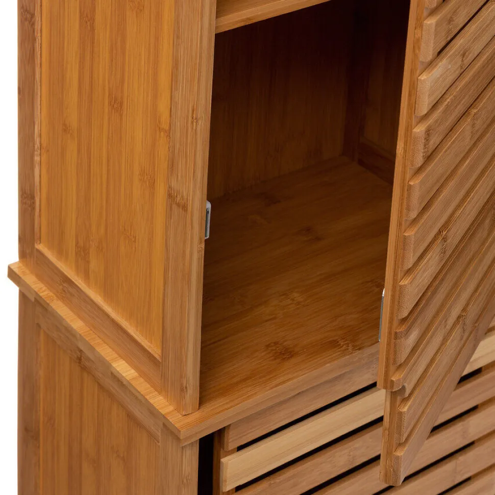 Szafka łazienkowa wysoka Sicela bambusowa