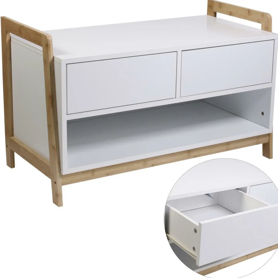 Szafka Kopenhaga biała/ naturalna