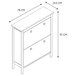 Szafka na buty Meubl biała