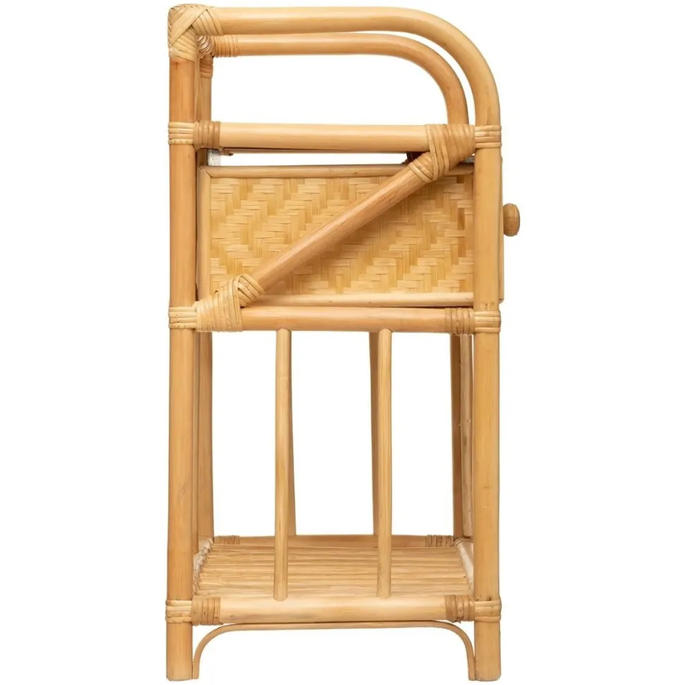 Szafka nocna Aoni rattan naturalny