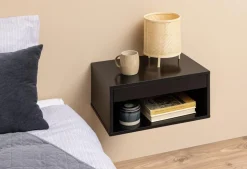 Szafka nocna Cholet wisząca czarna