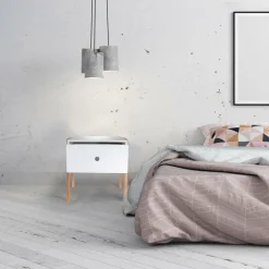 Szafka nocna Crane biała