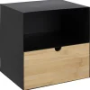Szafka nocna Joliet czarny/naturalny