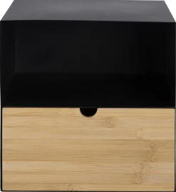 Szafka nocna Joliet czarny/naturalny