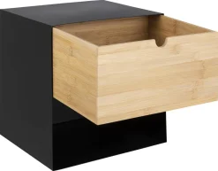 Szafka nocna Joliet czarny/naturalny