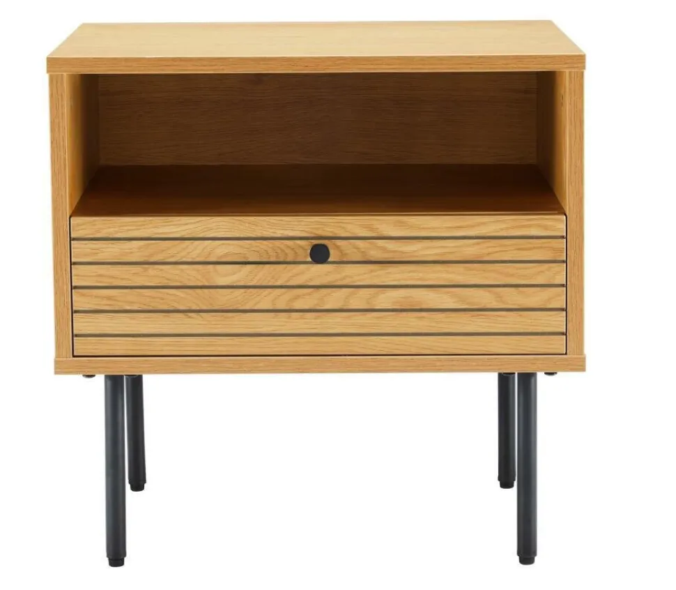 Szafka nocna Lattes dąb z 1 szufladą