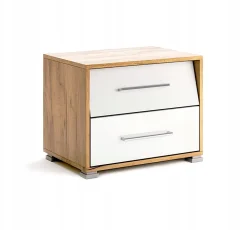 Szafka nocna Madera dąb/biały