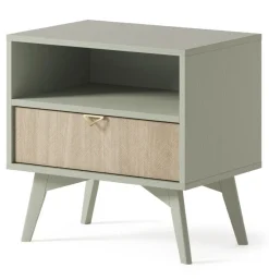 Szafka nocna Sage szałwia/naturalna