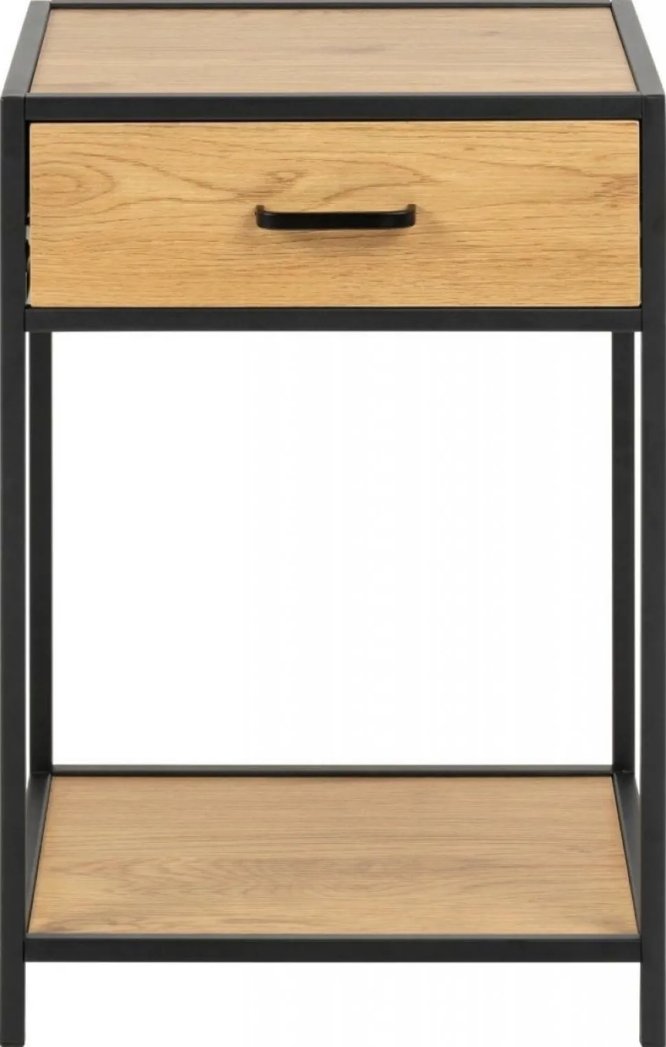 Szafka nocna Seaford naturalny/czarny