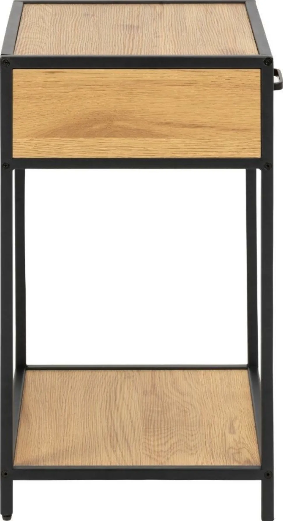 Szafka nocna Seaford naturalny/czarny