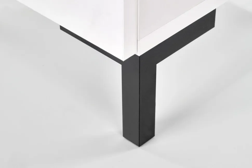 Szafka nocna Tisaia biały/czarny