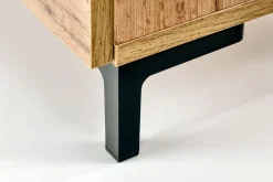 Szafka nocna Tisaia dąb wotan/czarny