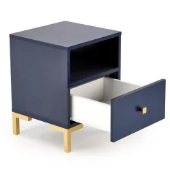 Szafka nocna Tisaia granatowy/złoty