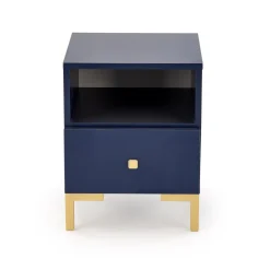 Szafka nocna Tisaia granatowy/złoty